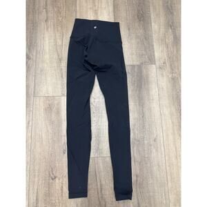 Lululemon Wunder Under High Rise Luon Black Leggings Size 4
